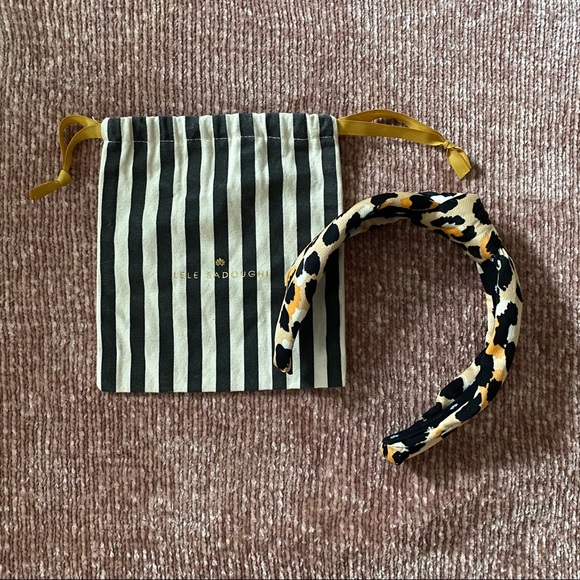 Lele Sadoughi Accessories - Lele Sadoughi silk leopard print headband